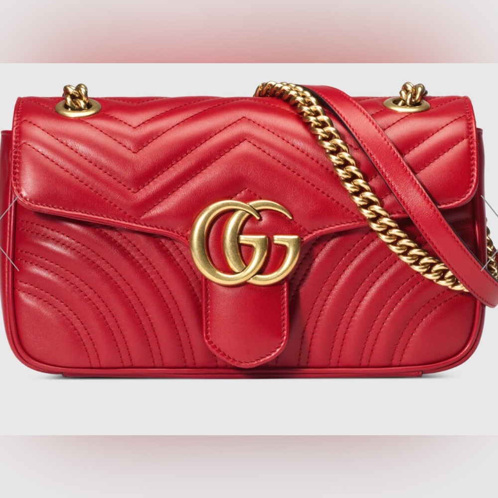 *Pristine Condition* Gg Marmont Medium Matelass S… - image 1